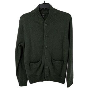 J.Crew Womens 100% Lambs Wool Button Front Grandpa Carigan Sweater Size Medium